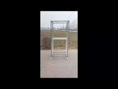 stainless steel tray baking trolley
